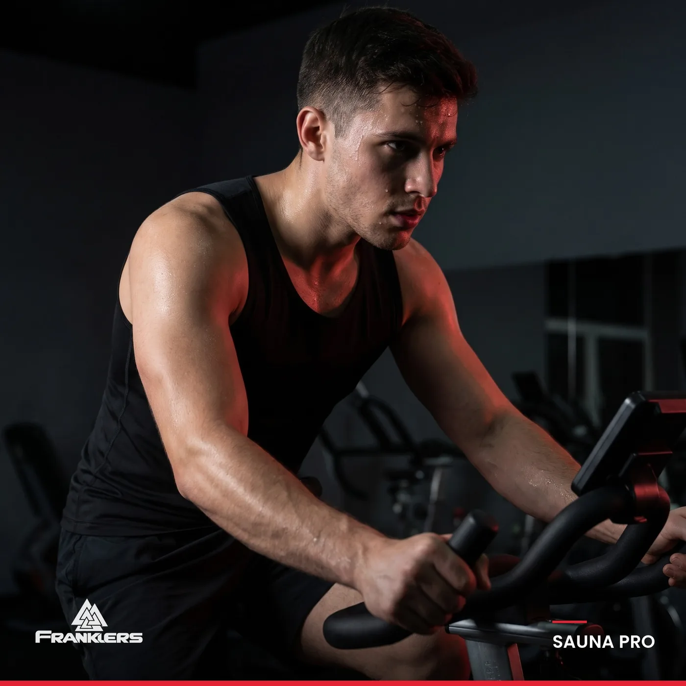 Bicicleta estática con la SAUNA PRO